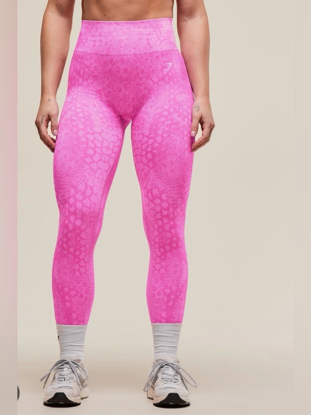 GYMSHARK adapt animal X whitney Pink Seamless High-Waist Leggings